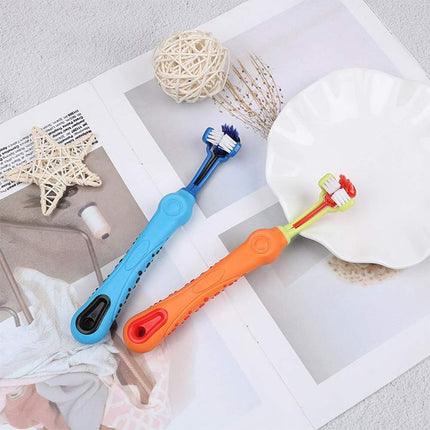 Triangular Pet Toothbrush | 2-Piece Set for Tartar Control & Fresh Breath 2