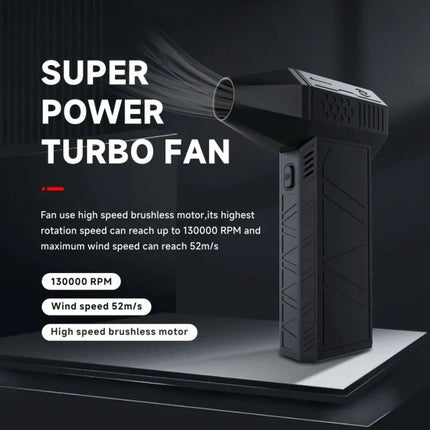 Turbo Fan | Compact Mini Jet Fan with High-Speed Motor for Versatile Use 1