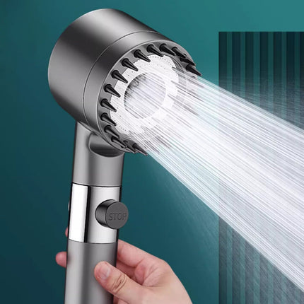 Shower Head with Filter, Water Saving Filtered Shower Head with Stop Button – image 7