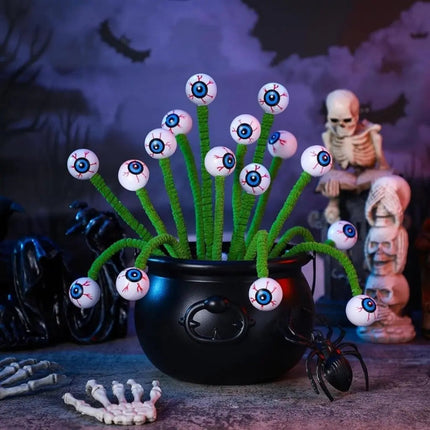 Halloween Bouquet with Fake Eyeballs, Eyeball Decorations 20 Pack