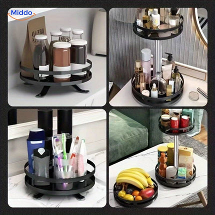 TwistRack | Rotating Storage Shelf with Adjustable Height | Space-Saving Organizer for Kitchen and Bathroom 3