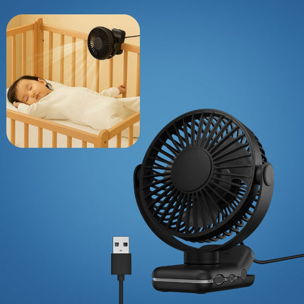 USB Desk Fan | Quiet Air Circulator with Long Battery Life | Perfect Cooling Solution for Home and Office 0