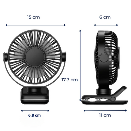 USB Desk Fan | Quiet Air Circulator with Long Battery Life | Perfect Cooling Solution for Home and Office 1