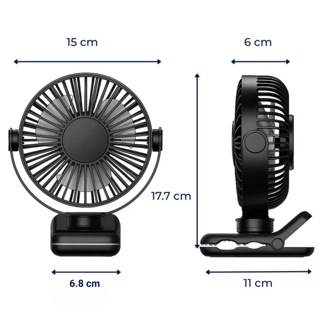 USB Desk Fan | Quiet Air Circulator with Long Battery Life | Perfect Cooling Solution for Home and Office 1