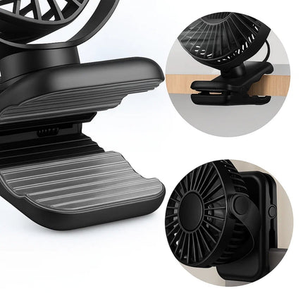 USB Desk Fan | Quiet Air Circulator with Long Battery Life | Perfect Cooling Solution for Home and Office 2