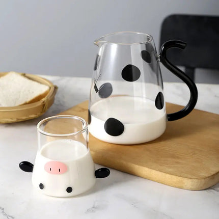 Glass Kettle with Cow Design, Milk Jug for Tea and Coffee – image 8