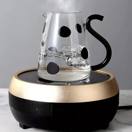 Glass Kettle with Cow Design, Glass Water Jug – image 7