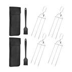 4 FORKS + 2 OXFORD STORAGE BAG + 2 SILICONE BRUSH