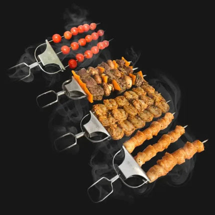 Ultimate Grill Skewers | Stainless Steel Kebab Skewers with Triple Prong Design | Perfect for BBQ and Outdoor Cooking 5