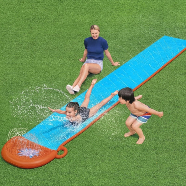 Ultimate Inflatable Water Slide | PVC Design with Integrated Water Mist System for Backyard Fun 0