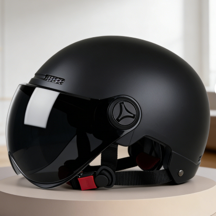 Ultimate Motorcycle Helmet | Lightweight Open Face Design with UV Protection | All-Season Comfort for Riders 1