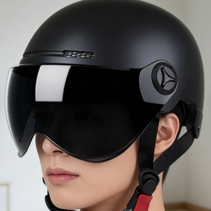 Ultimate Motorcycle Helmet | Lightweight Open Face Design with UV Protection | All-Season Comfort for Riders 3