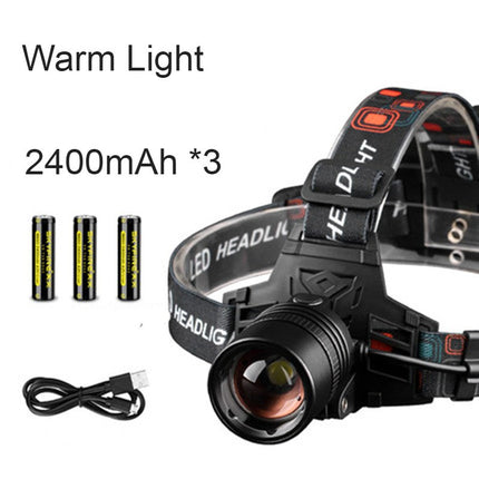 Ultimate Outdoor Headlamp | Rechargeable & Waterproof with Zoomable Light | Versatile Illumination for Camping and Hiking 1