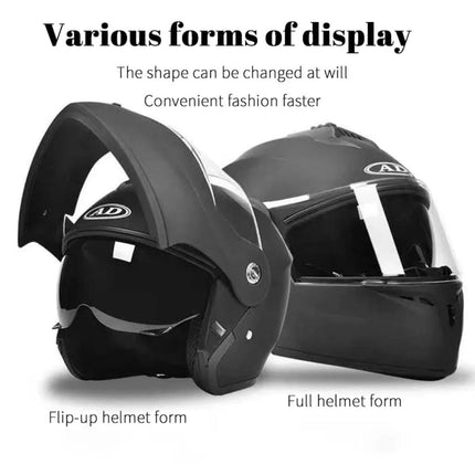 Ultimate Riding Gear | Full Face Motorcycle Helmet with Impact-Resistant Shell | Comfortable Protection for Safe Journeys 1