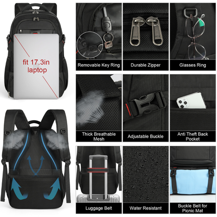 Ultimate Travel Backpack | Large Insulated Organizer with Laptop Compartment | Durable Design for Daily Use 4