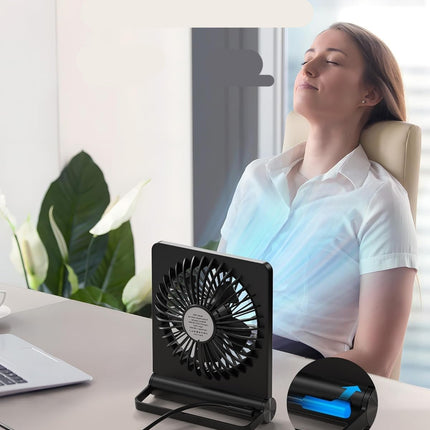 Ultra-Quiet Table Fan | Compact Design with Adjustable Tilt | Perfect Small Desk Fan for Refreshing Airflow 1