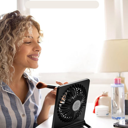 Ultra-Quiet Table Fan | Compact Design with Adjustable Tilt | Perfect Small Desk Fan for Refreshing Airflow 2