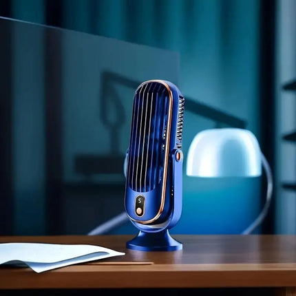 Ultra-Quiet USB Desk Fan with Rechargeable Battery | Compact Design for Effortless Cooling 0