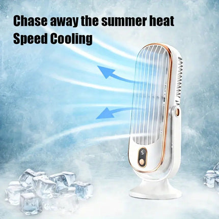 Ultra-Quiet USB Desk Fan with Rechargeable Battery | Compact Design for Effortless Cooling 1