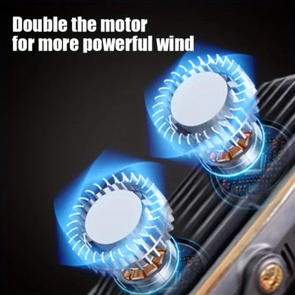 Ultra-Quiet USB Desk Fan with Rechargeable Battery | Compact Design for Effortless Cooling 2