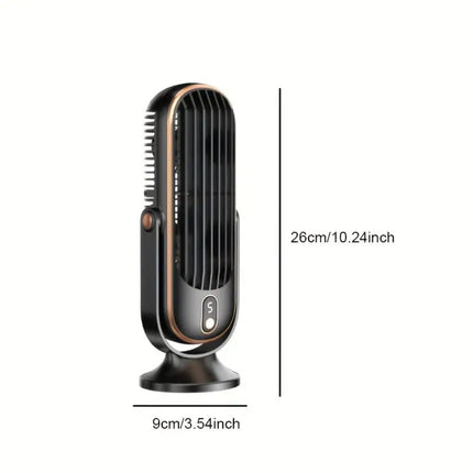 Ultra-Quiet USB Desk Fan with Rechargeable Battery | Compact Design for Effortless Cooling 5