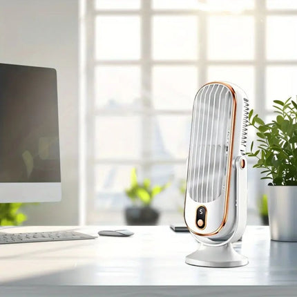 Ultra-Quiet USB Desk Fan with Rechargeable Battery | Compact Design for Effortless Cooling 6