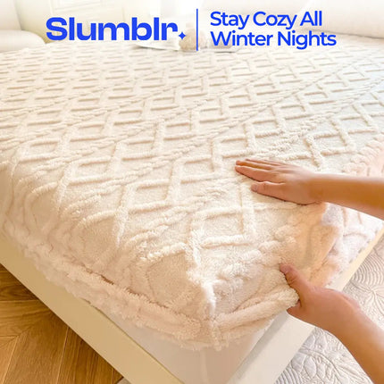 Ultra-Soft Fitted Bed Sheet with Textured Coral Fleece | Cozy Warmth for Comfortable Sleep 1