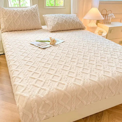 Ultra-Soft Fitted Bed Sheet with Textured Coral Fleece | Cozy Warmth for Comfortable Sleep 6