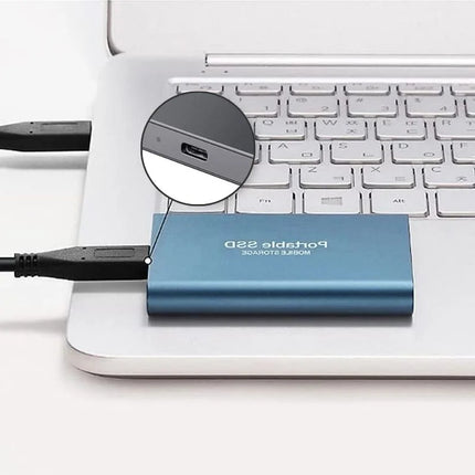 External Solid State Drive, 128GB Portable SSD External Hard Drive, External SSD for PC and Mac, Computer Accessories