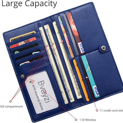 Ultra-Thin Leather Card Wallet with RFID Blocking Technology | Compact Design for Secure Storage 4