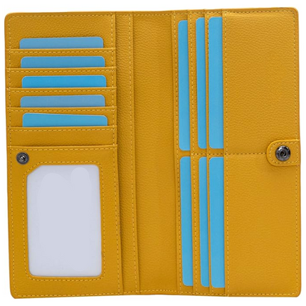 Ultra-Thin Leather Card Wallet with RFID Blocking Technology | Compact Design for Secure Storage 7