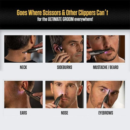 Ultra-Thin Precision Trimmer with Titanium Blades | Effortless Grooming Tool for Beard, Nose & Eyebrows 3
