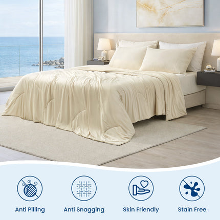 Ultra Cooling Comforter | Double-Sided Design with Advanced Fabric Technology | Lightweight for Year-Round Comfort 13