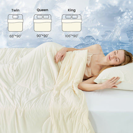 Ultra Cooling Comforter | Double-Sided Design with Advanced Fabric Technology | Lightweight for Year-Round Comfort 5