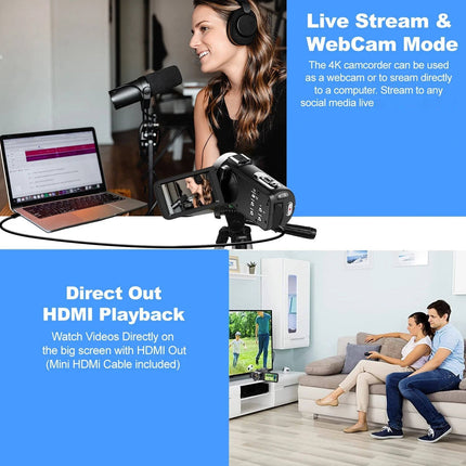 Ultra HD Vlogging Camera | 48MP Photos with Stabilizer & WiFi Connectivity | Perfect for Travel and Tutorials 1