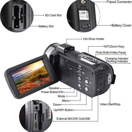 Ultra HD Vlogging Camera | 48MP Photos with Stabilizer & WiFi Connectivity | Perfect for Travel and Tutorials 4