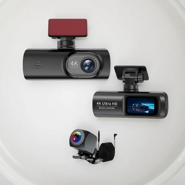 Ultra Vision | 4K Ultra HD Dash Cam with Night Vision & GPS | Compact Vehicle Recorder for Enhanced Safety 0