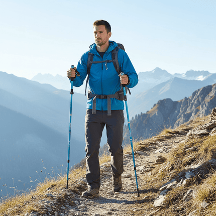 Ultralight Trekking Poles | Adjustable Length with EVA Grip Handles | Durable Support for Hiking and Camping 2