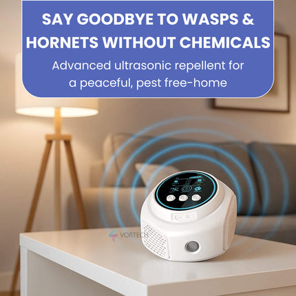 Ultrasonic Pest Repeller Device for Outdoor Spaces with 3200 Sq Ft Coverage | Chemical-Free Wasp & Hornet Control 2