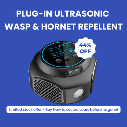 Ultrasonic Pest Repeller Device for Outdoor Spaces with 3200 Sq Ft Coverage | Chemical-Free Wasp & Hornet Control 5