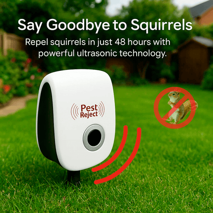 Squirrel Repellent Ultrasonic, Rodent Deterrent for Attic and Garage