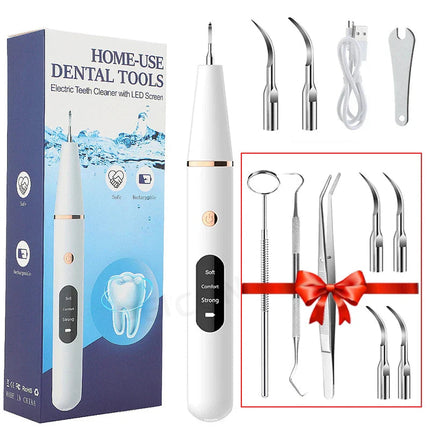 Ultrasonic Tooth Cleaner | Rechargeable Dental Cleaner with Ergonomic Design | Effective Teeth Stain Remover for Home Oral Hygiene 5