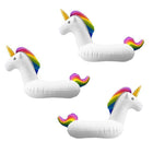 Unicorn Drink Floats, Floating Drink Holder for Pool Party Decorations, Beach Party Supplies, Pool Accessories, Set of 3