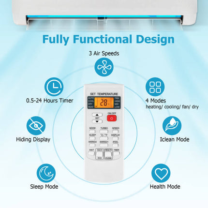 Universal Air Conditioner Remote | 4 Climate Modes & Digital Display | Versatile Control for Efficient Temperature Management 2