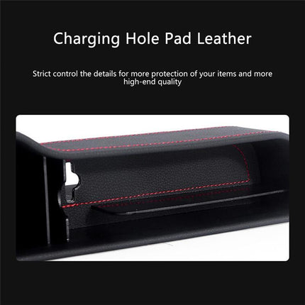 Universal Car Seat Gap Organizer | Faux Leather Storage Solution for Essentials 3