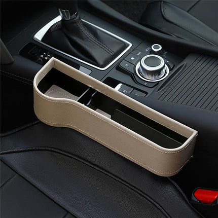 Universal Car Seat Gap Organizer | Faux Leather Storage Solution for Essentials 6
