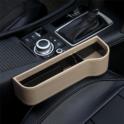 Universal Car Seat Gap Organizer | Faux Leather Storage Solution for Essentials 7