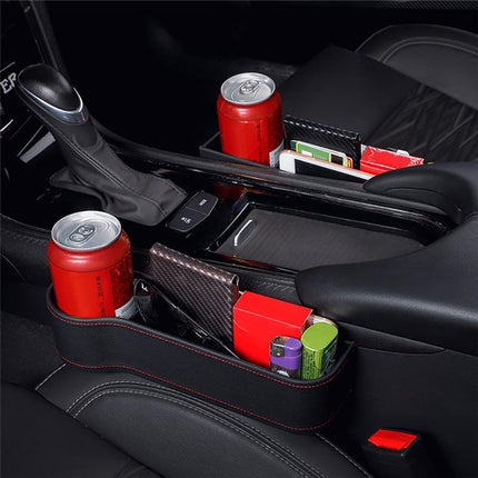 Universal Car Seat Gap Organizer | Faux Leather Storage Solution for Essentials 9