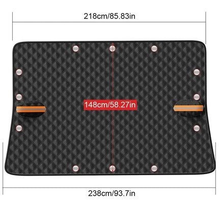 Universal Magnetic Car Cover | Frost-Resistant Design with Heat-Reflective Surface | Year-Round Protection for All Vehicles 8