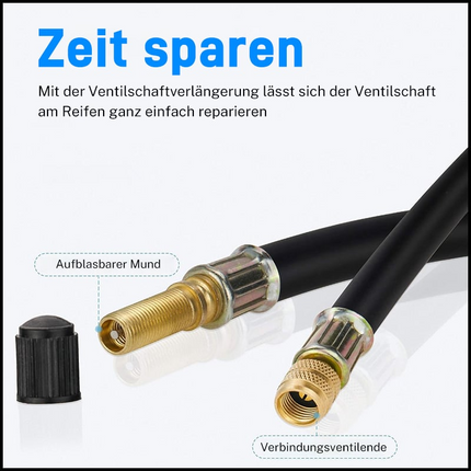 Universal Tire Valve Extensions | Flexible Design for Easy Access | Essential Tool for Efficient Inflation 2